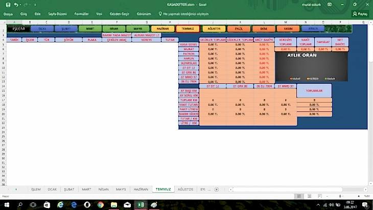 excel-ile-hazirladigim-kasa-defteri
