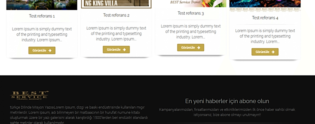 Best Servis Turizm Şirketi Sitesi