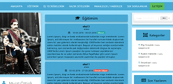 Kişisel cv ve blog sitesi